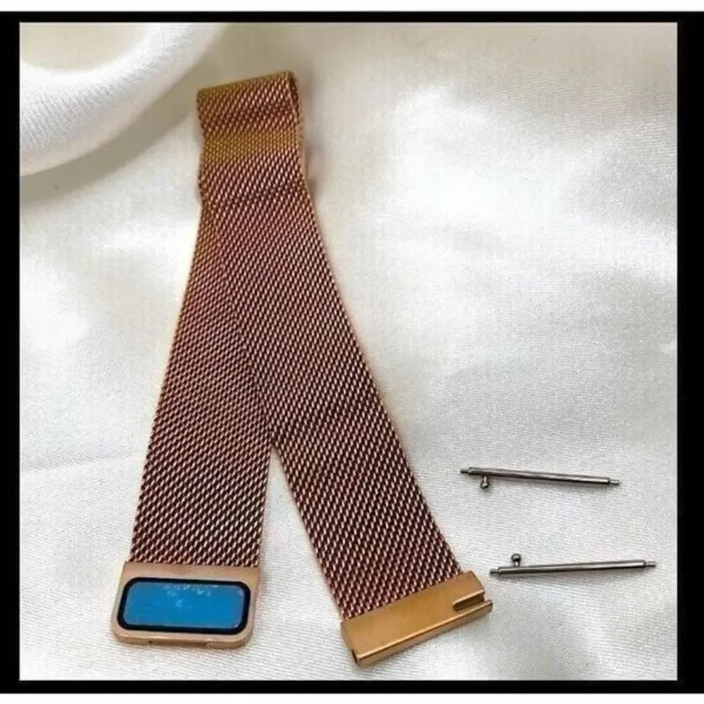 Milan mesh gold toned stainless steel magnetic watch band replacement Size 20m